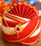 Red And Cream Color Pagdi